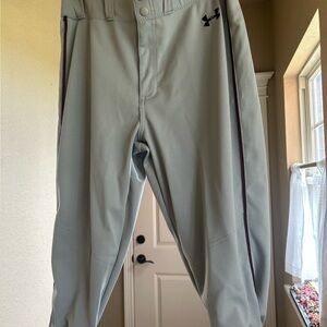Under Armour Men's Light Gray Baseball Pants